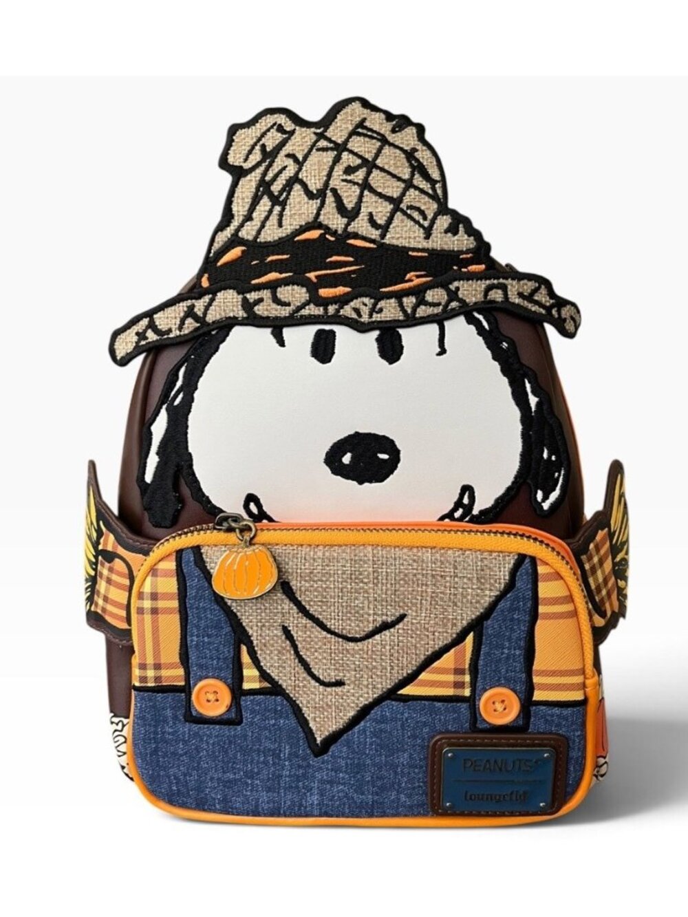 Loungefly Peanuts Snoopy Scarecrow Costume Figural Mini Backpack NWT